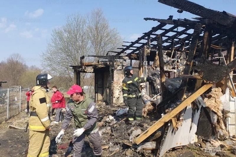 Пожар обошелся без пострадавших / тульское МЧС