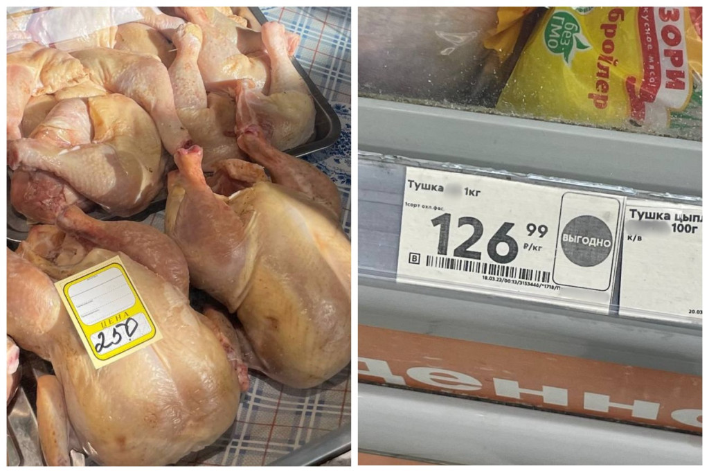 Где мясо птицы дороже: на рынке или в магазине / Тульская служба новостей 