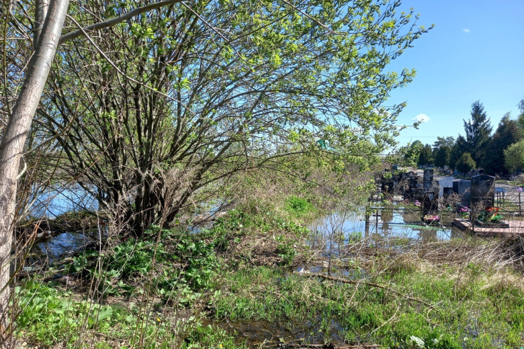 Ранее новомосковцы жаловались на подтопление могил в апреле / «Подслушано в Новомосковске»