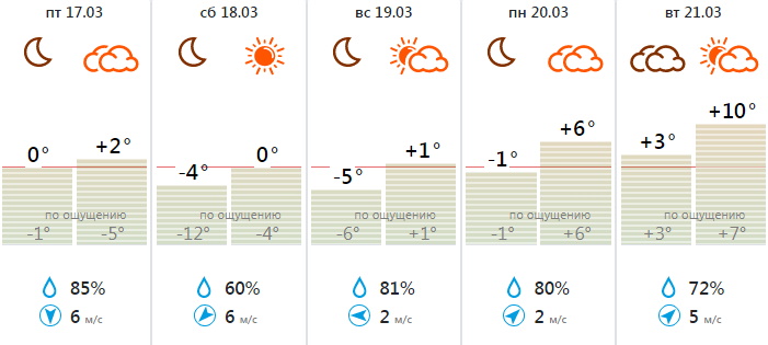 На предстоящих выходных в Тульскую область придут 6-градусные морозы