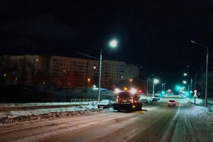 ﻿За сутки с улиц Тулы убрали более 3,5 тысяч кубометров снежной массы