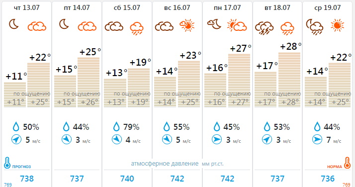Погода в Туле продолжит портиться / «Фобос»
