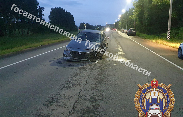 Пьяный водитель Hyundai Solaris устроил ДТП на «Золотом кольце» под Тулой