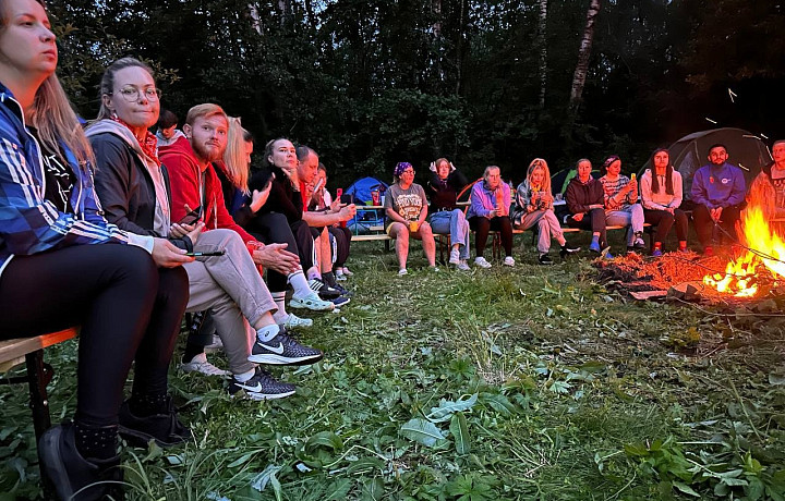 Первый спортивный палаточный лагерь для взрослых в Тульской области прошёл в Алексине