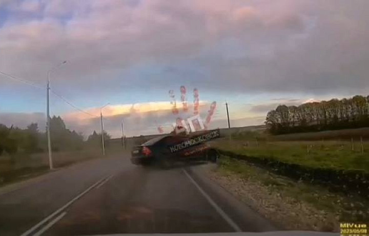 В Тульской области водитель вылетел в кювет и скрылся в лесополосе