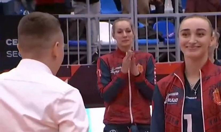 После победного матча «Тулицы» Ольга Ефимова приняла предложение руки и сердца