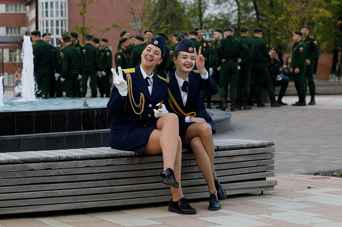 Первая репетиция Парада Победы прошла на площади Ленина в Туле