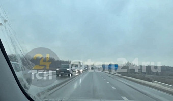 Калужское шоссе в Туле встало в пробке из-за ДТП