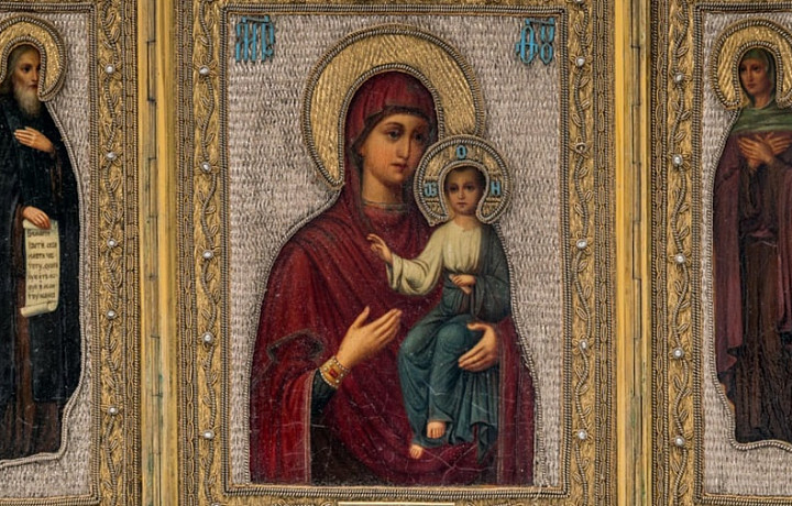 В Туле покажут уникальный складень с тремя иконами из Новодевичьего монастыря