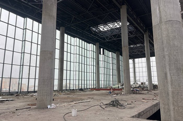 Опубликованы фото строящегося аквапарка на улице Фридриха Энгельса в Туле