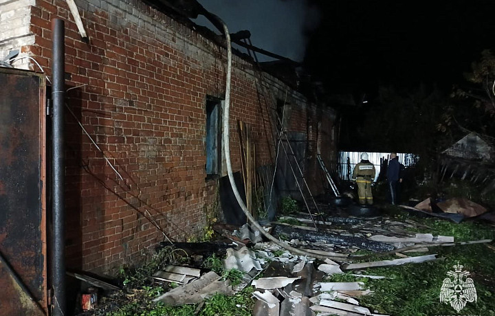 В Тульской области во время пожара погибла 67-летняя женщина