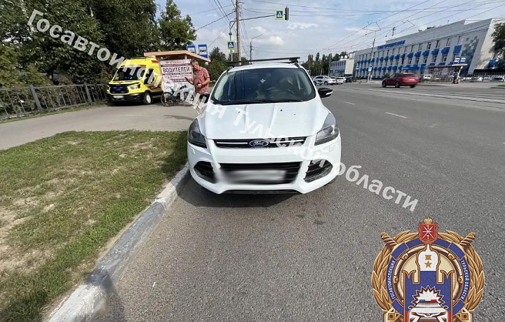 Водитель автомобиля Ford сбил велосипедиста на Демидовской плотине в Туле