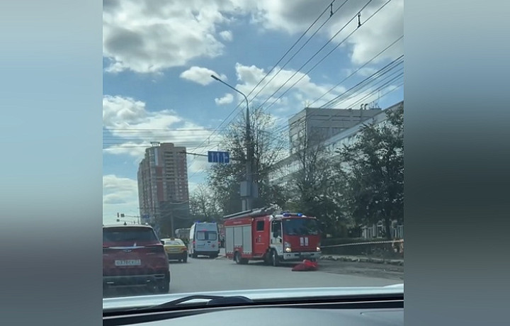 В Туле произошел пожар у здания педуниверситета на проспекте Ленина