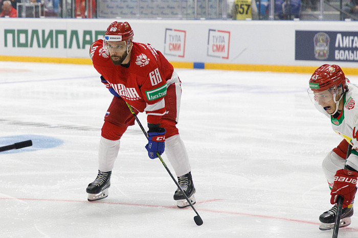 Фоторепортаж: как прошел матч между национальными сборными России и Беларуси