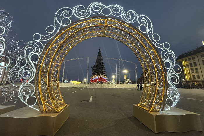 В Туле 1 декабря зажглась новогодняя иллюминация