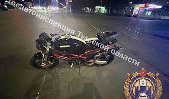 Мотоциклист пострадал в ДТП на проспекте Ленина в Туле