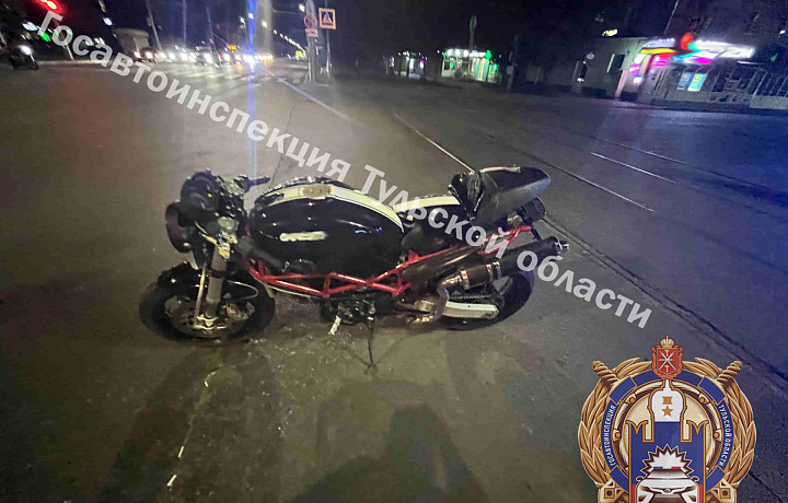 Мотоциклист пострадал в ДТП на проспекте Ленина в Туле
