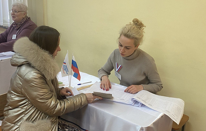 В Тульской области на выборах президента голосуют жители Донбасса