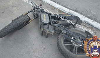 В Туле водитель Kia Sorento наехала на электровелосипед