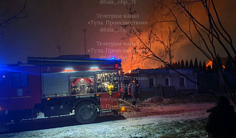 На улице Маяковского в Туле произошел пожар