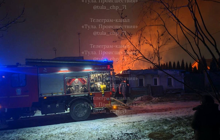 На улице Маяковского в Туле произошел пожар
