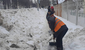 За сутки с улиц Тулы убрали около 8,5 тысяч кубометров снега