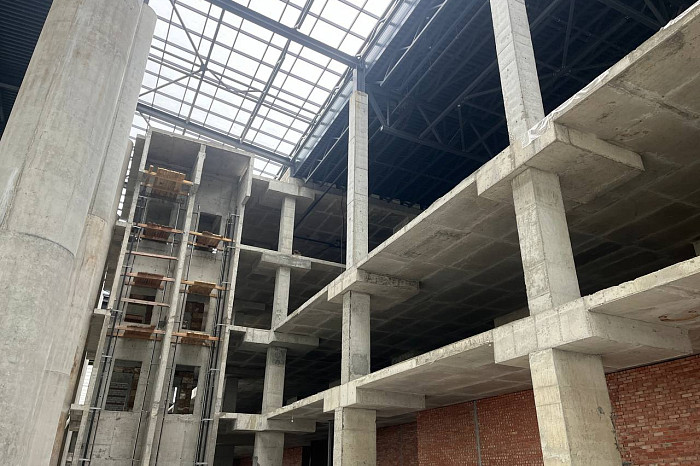 Опубликованы фото строящегося аквапарка на улице Фридриха Энгельса в Туле