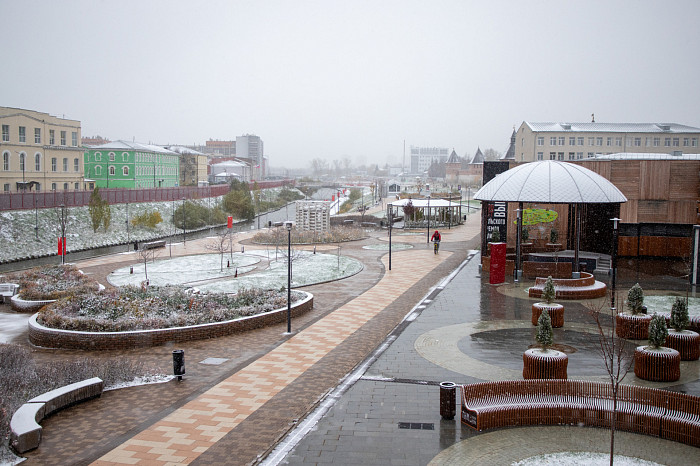 Город замело: На Тулу обрушился снегопад