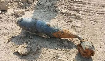 В тульской деревне Гостеевка нашли 160-миллиметровую минометную мину времен ВОВ