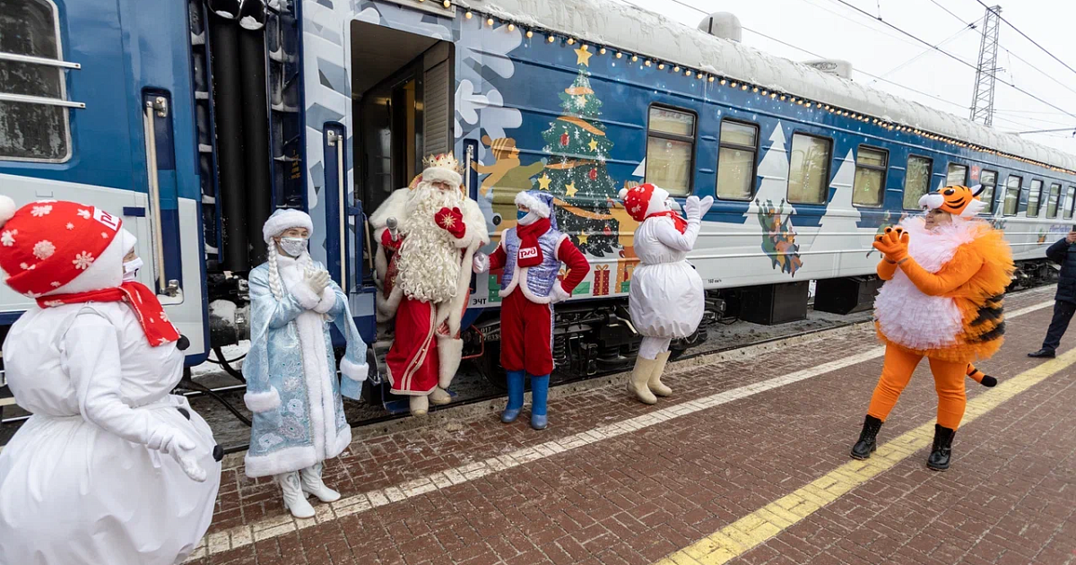 Билет на поезд деда мороза. Поезд Деда Мороза. Станция Деда Мороза. 24 Декабря поезд Деда Мороза. Дед Мороз на вокзале Новосибирск.