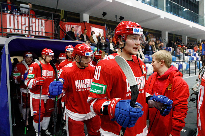 Фоторепортаж: как прошел матч между национальными сборными России и Беларуси