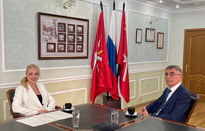 Алла Довлатова встретилась с главой администрации Тулы Дмитрием Миляевым