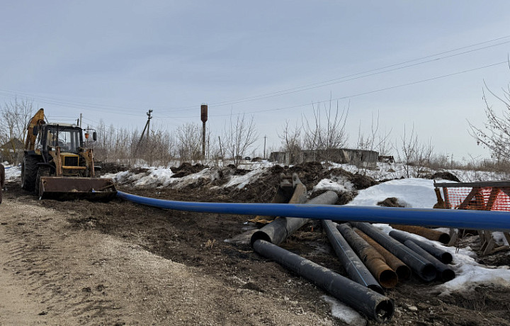 В населённых пунктах Большой Тулы строят водопровод протяжённостью 16,8 км