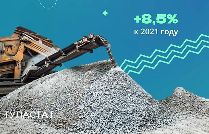 Добыча известняка в Тульской области выросла на 8,5% за год