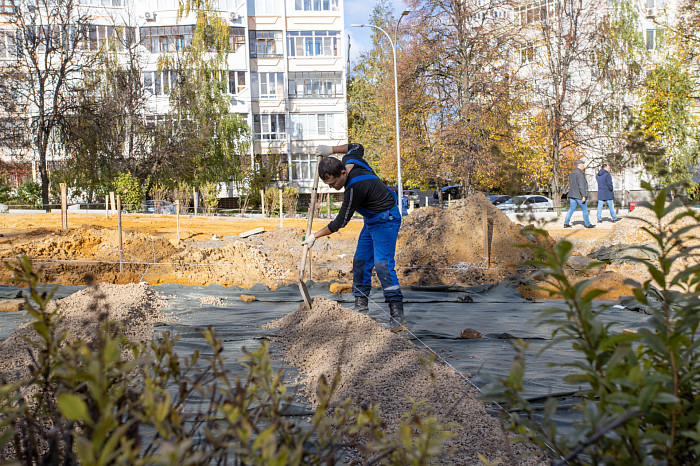 Ремонтные работы в сквере «Славянский бульвар» в Туле закончатся 6 декабря