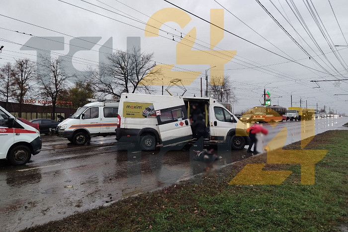 Опубликованы фото с места массового ДТП на Пролетарском мосту в Туле
