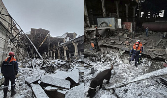 Погибшего рабочего нашла собака: спасатели показали последствия ЧП в Узловой