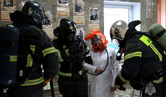 В Тульском кардиодиспансере прошли пожарные учения