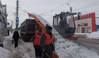 За сутки с улиц Тулы вывезено более 9,5 тысяч кубометров снега