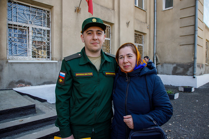 Первая группа тульских солдат-срочников отправилась к месту службы