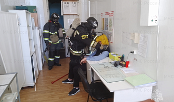 Белевские спасатели провели учения в школе