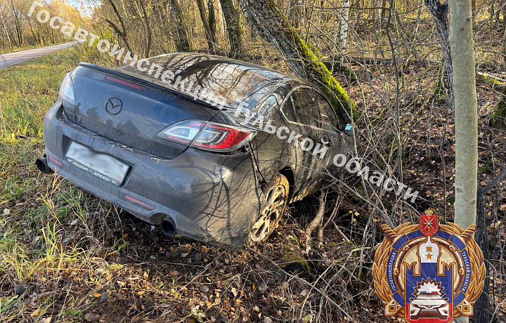 Две маленькие девочки попали в больницу после столкновения Mazda и Chery в Щекинском районе