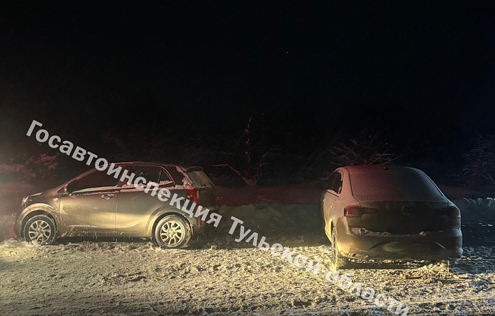 Иномарка устроила ДТП из-за выезда на встречку под Тулой