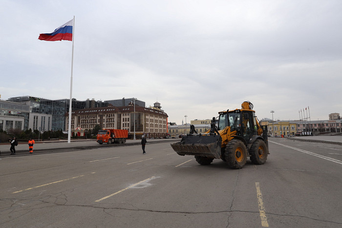 В Туле приступили к ремонту площади Ленина