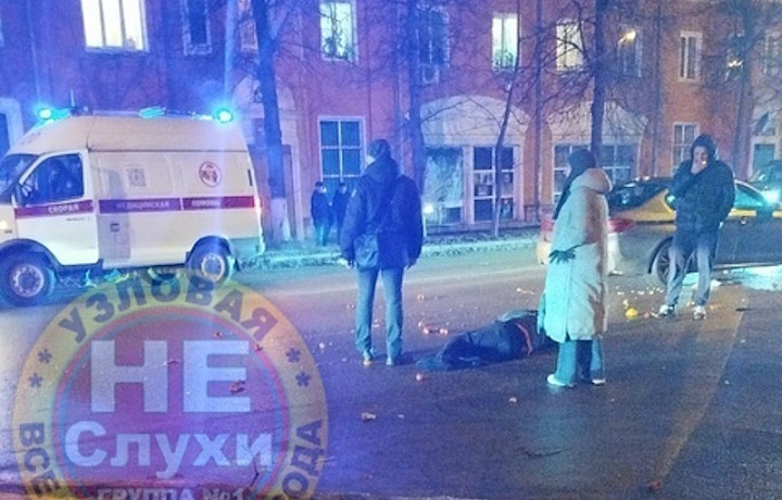 В Узловой неизвестный сбил женщину на пешеходном переходе