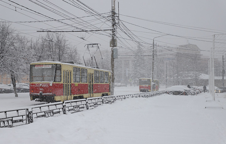В январе машины 59 раз преграждали путь трамваям – криво парковались или буксовали на путях: названы самые проблемные участки в Туле