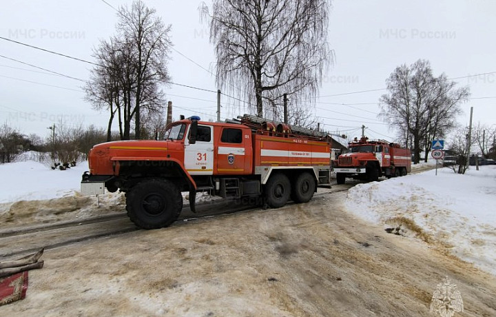 В доме в Щекино Тульской области при пожаре погиб мужчина