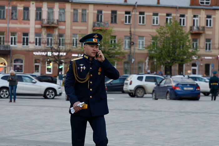 Первая репетиция Парада Победы прошла на площади Ленина в Туле
