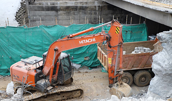 Первый этап реконструкции Орловского путепровода в Туле выполнен на 45%