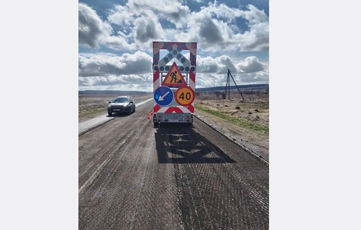 На автодороге «Алексин-Першино» продолжается ремонт